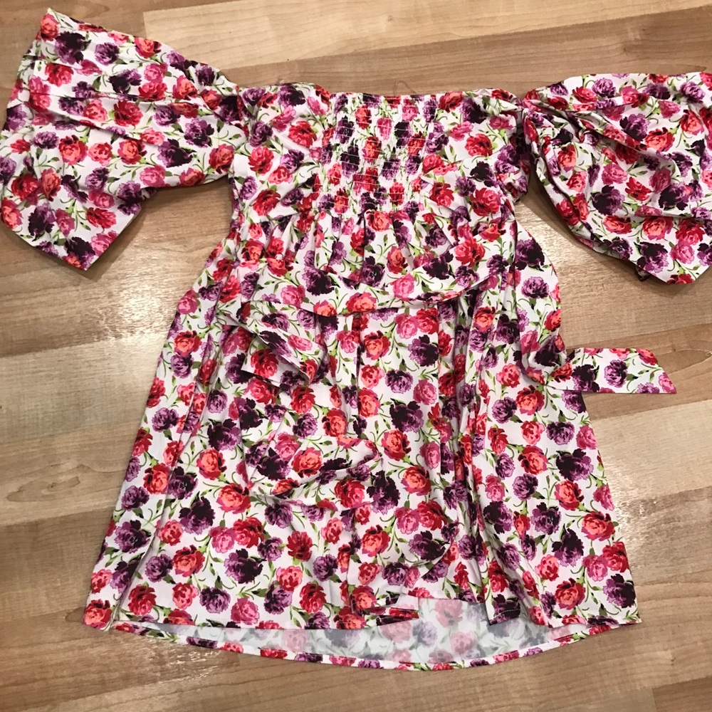 NEW Women's mini Floral Statement summer dress - Picture 6 of 6